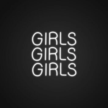 GIRLS GIRLS GIRLS LED-Neonschild für Bar Club