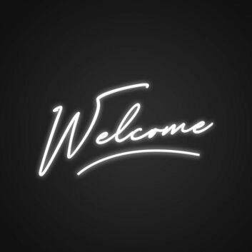 Welcome LED-Neonschild für Eingangsbereich und Geschäft