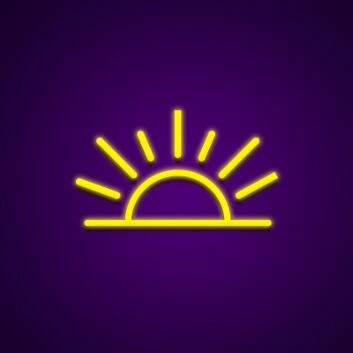 Sonnenaufgang LED-Neonschild Wohnzimmer Schlafzimmer