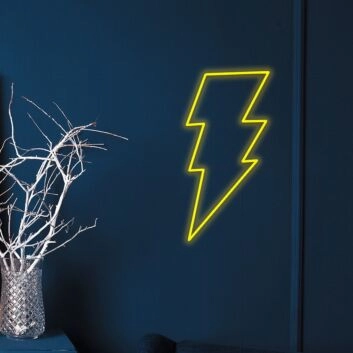 Blitzsymbol LED-Neonschild Wohnzimmer Bar
