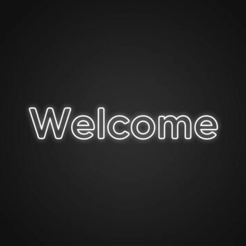 Welcome LED-Neonschild für Eingangsbereich und Hotel