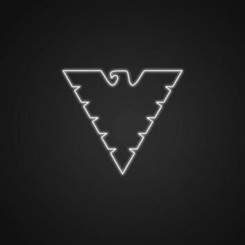 stiliserter Adler LED-Neonschild Büro Wohnzimmer