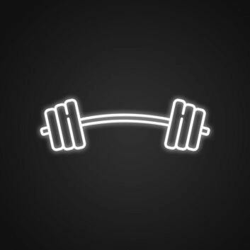 Langhantel LED-Neonschild für Fitnessstudio und Homegym