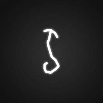 Haken-Symbol LED-Neonschild für Bar Club