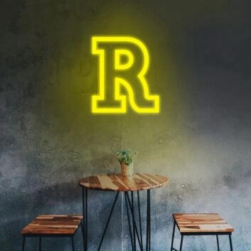 Buchstabe R LED Neonschild für Café und Wohnzimmer