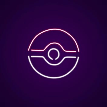 Pokéball LED-Neonschild für Gamingzimmer und Kinderzimmer