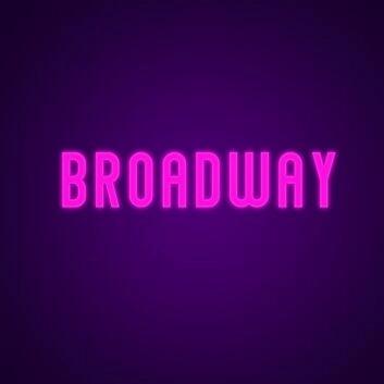 BROADWAY LED-Neonschild für Theater Bar