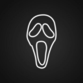 Schrei Maske LED-Neonschild Wohnzimmer Bar