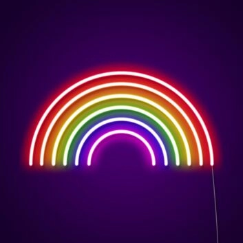Regenbogen LED-Neonschild Wohnzimmer Kinderzimmer