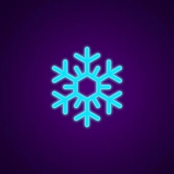 Schneeflocke LED-Neonschild Winterdekoration Wohnzimmer
