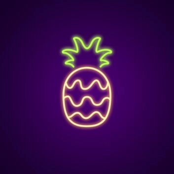 Ananas LED-Neonschild für Küche und Bar
