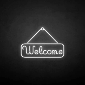 Welcome LED-Neonschild für Eingang und Geschäft