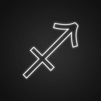 Schütze Sternzeichen Symbol LED-Neonschild Wohnzimmer Bar