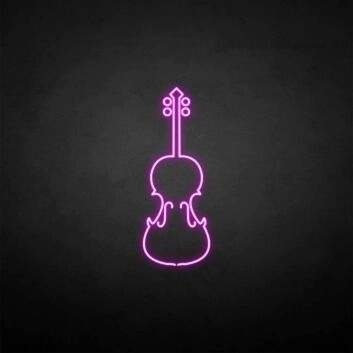 Geige LED-Neonschild Musikschule Wohnzimmer