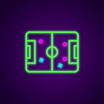 Fußballfeld LED-Neonschild Sportbar Spielzimmer