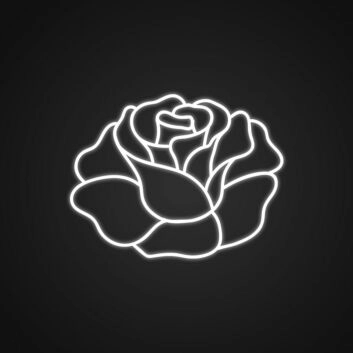 Rosenblüte LED-Neonschild Wohnzimmer Schlafzimmer