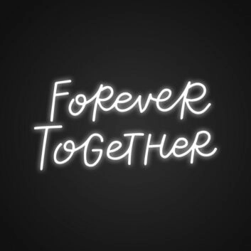 Forever Together LED-Neonschild für Hochzeit und Wohnzimmer