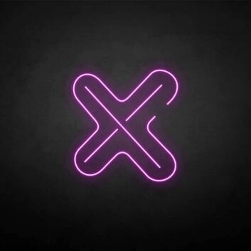 Kreuzsymbol LED-Neonschild für Bar Club