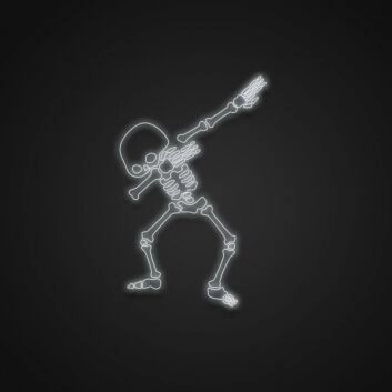 tanzendes Skelett LED-Neonschild Party Bar