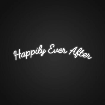 Happily Ever After LED-Neonschild für Hochzeit und Wohnzimmer
