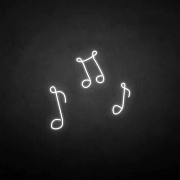 Musiknoten LED-Neonschild Wohnzimmer Musikstudio