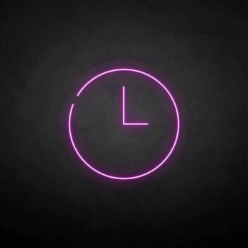 Uhr Symbol LED-Neonschild für Wohnzimmer oder Büro