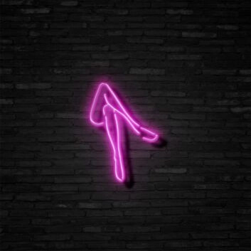 Frauensilhouette Beine LED-Neonschild für Bar Club