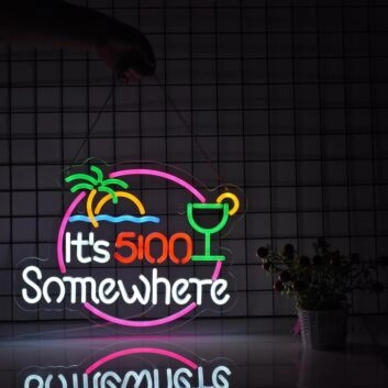 It's 5:00 Somewhere LED-Neonschild für Bar Club