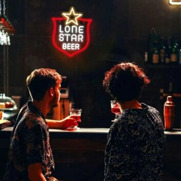 LONE STAR BEER LED-Neonschild für Bar und Pub