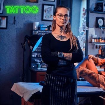 TATTOO LED-Neonschild für Tattoo Studio