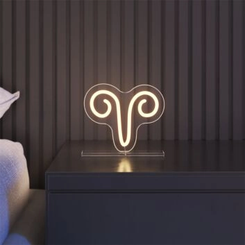 Brighten Up Your Bar, Office, or Wedding Venue with the Versatile Aries LED Neon Sign.