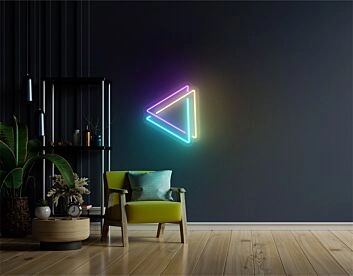 Dreieck Symbol LED-Neonschild Wohnzimmer Büro