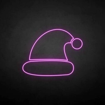 Weihnachtsmannmütze LED-Neonschild Wohnzimmer Weihnachtsdeko