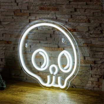 Schädel Symbol LED-Neonschild für Bar und Gaming