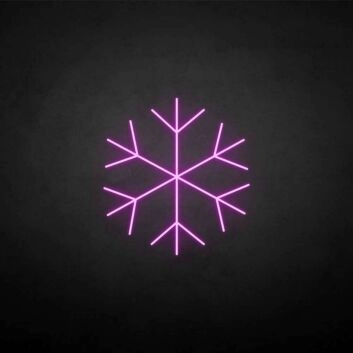 Schneeflocke LED-Neonschild Winterdekoration Wohnzimmer