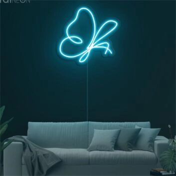Schmetterling LED-Neonschild für Wohnzimmer Schlafzimmer