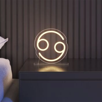 Krebs Sternzeichen Symbol LED-Neonschild Schlafzimmer Wohnzimmer