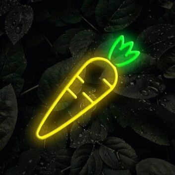 Karotte LED-Neonschild Küche Restaurant