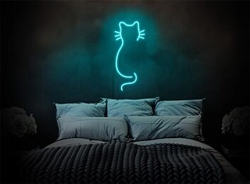 Katzen-Silhouette LED-Neonschild Schlafzimmer Wohnzimmer