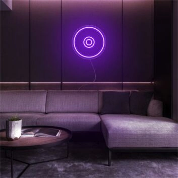 Schallplatte LED-Neonschild Wohnzimmer Lounge