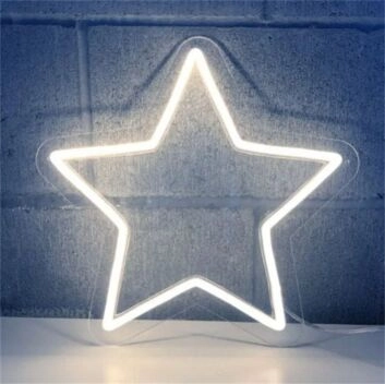 Stern LED-Neonschild für Wohnzimmer und Kinderzimmer
