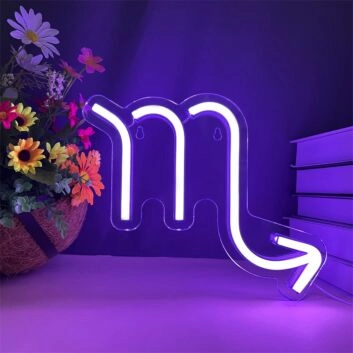 Skorpion Sternzeichen Symbol LED-Neonschild Wohnzimmer Schlafzimmer