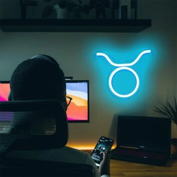 Elevate Your Space: Constellation Taurus LED Neon Sign - Perfect for Home Decor, Office Ambiance, and Trendy Bar Settings.