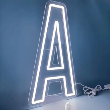 Buchstabe A LED Neonschild für Wohnzimmer und Büro