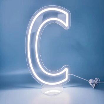 Buchstabe C LED Neonschild für Wohnzimmer und Schlafzimmer