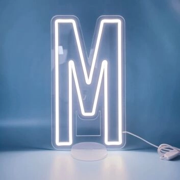 Buchstabe M LED Neonschild für Wohnzimmer und Schlafzimmer