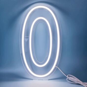 Buchstabe O LED Neonschild für Wohnzimmer und Schaufenster