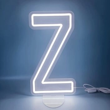 Buchstabe Z LED Neonschild für Wohnzimmer und Schlafzimmer