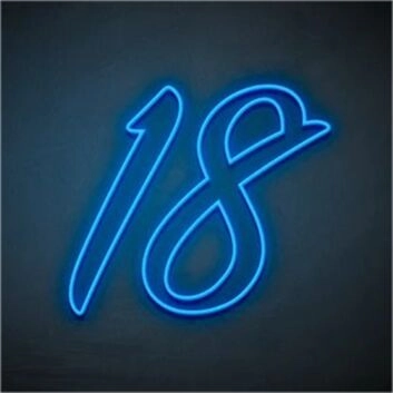 18 LED-Neonschild Geburtstag Party