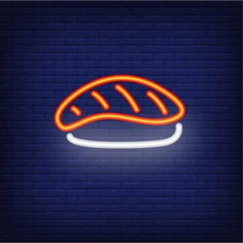 Sushi Nigiri LED-Neonschild für Restaurant Bar